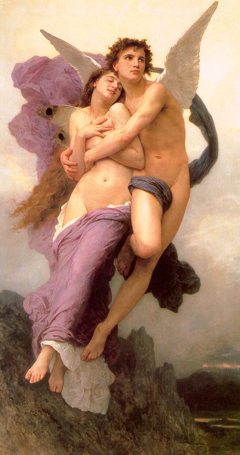 L'enl�vement de Psych� by William Bouguereau